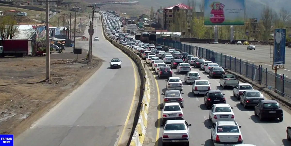 ترافیک نیمه سنگین در هراز و فیروزکوه/ احتمالا هراز فردا یکطرفه می‌شود
