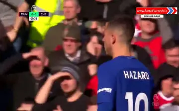 آنالیز عملکرد ادن هازارد در برابر منچستر یونایتد + فیلم