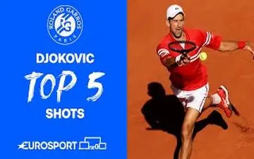 5 ضربه برتر نواک جوکوویچ در مسابقات رولن گاروس2021 + فیلم