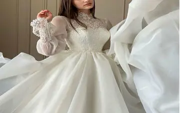 ۱۴ مدل لباس عروس پفی که هر نگاهی را به خود خیره می‌کند