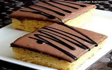 آموزش گام به گام کیک وانیلی با کرم فندق | خیلی عالیه!