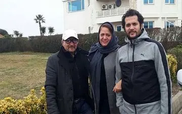 تیپ سیاوش خیرابی و خانواده اش در ویلایشان!