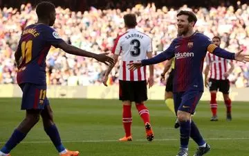 بارسلونا با درخشش مسی شکست‌ناپذیر ماند 