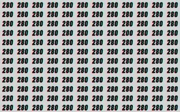 عدد متفاوت را زیر 15 ثانیه در تصویر پیدا کن/ بینایی خودت رو محک بزن!