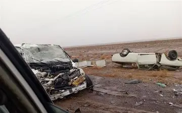 مرگ تلخ 5 سرنشین دو خودرو / برخورد خودروی تیبا و پیکان وانت فاجعه آفرید