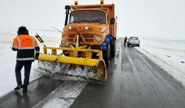 بازگشایی راه 1490 روستای آذربایجان غربی که براثر برف مسدود شده بود
