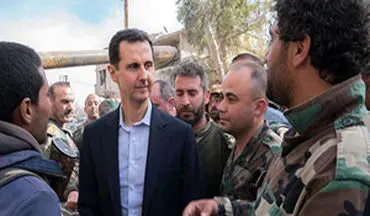 حضور خطرناک بشار اسد در خط مقدم نبرد ارتش سوریه 