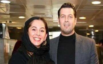 تیپ پژمان بازغی و همسرش در یک مراسم