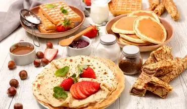 طرز تهیه کرپ صبحانه با شکلات و میوه‌های تازه