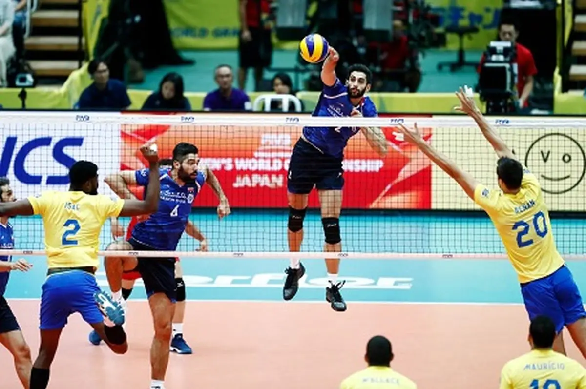 شکست ملی‌پوشان والیبال ایران مقابل برزیل در ست اول