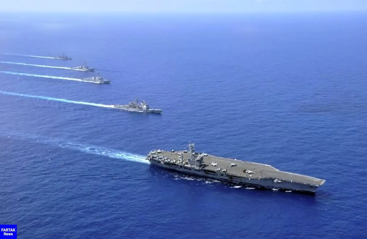 مانور نظامی نیروی دریایی چین در دریای چین جنوبی