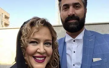 تیپ بهاره رهنما و همسرش در یک عروسی