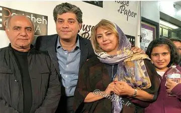 پرویز پرستویی در کنار خانم بازیگر مهاجرت کرده در آمریکا + عکس