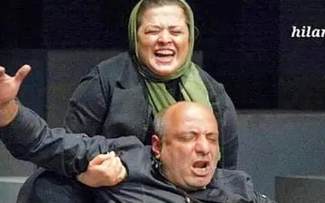 بغل کردن امیر جعفری توسط مهراوه شریفی نیا/تصاویر