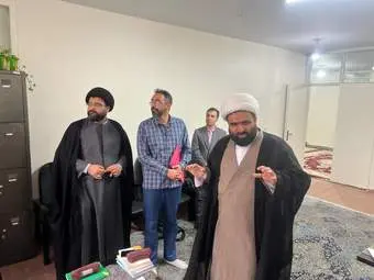 بازدید حجت الاسلام سید حسین مطهری از حوزه علمیه بانوان شهر قدس 
