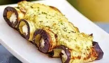 طرز تهیه  رول بادمجان با سس پستو | خیلی عالیه امتحانش کن !