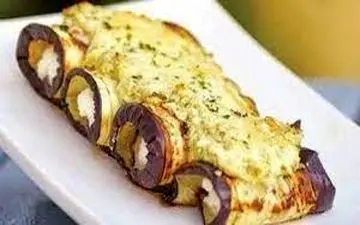 طرز تهیه  رول بادمجان با سس پستو | خیلی عالیه امتحانش کن !