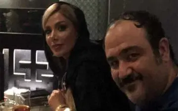 مهران غفوریان و بانوی پا به ماهش در یک کافی شاپ! + عکس