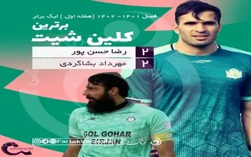 صدر در اختیار بشاگردی و حسن پور؛ آغاز تلاش برای کسب دستکش طلایی لیگ یک 