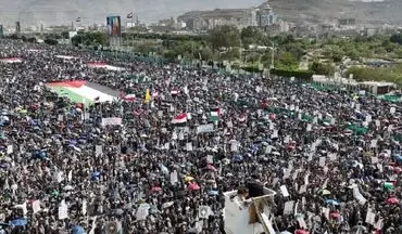 راهپیمایی میلیونی یمنی‌ها با عنوان تبریک به ایران