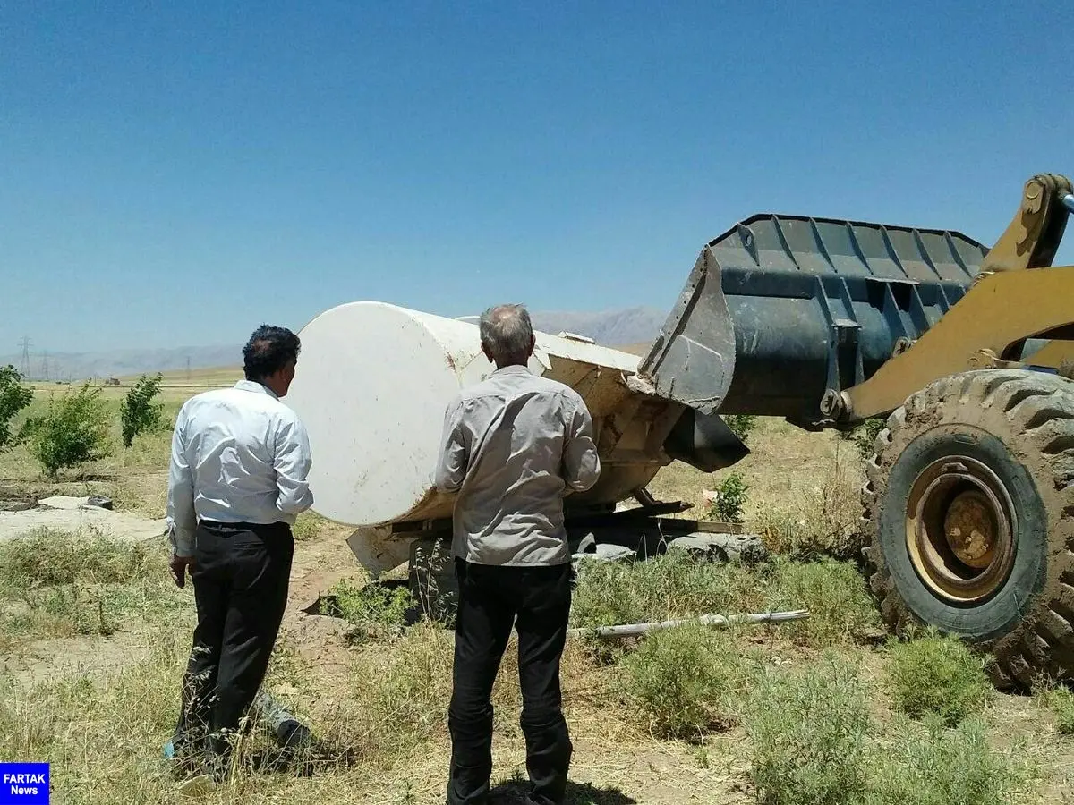 ‍ تخریب 17 مورد ساخت و سازهای غیر مجاز در اراضی کشاورزی شهرستان کرمانشاه