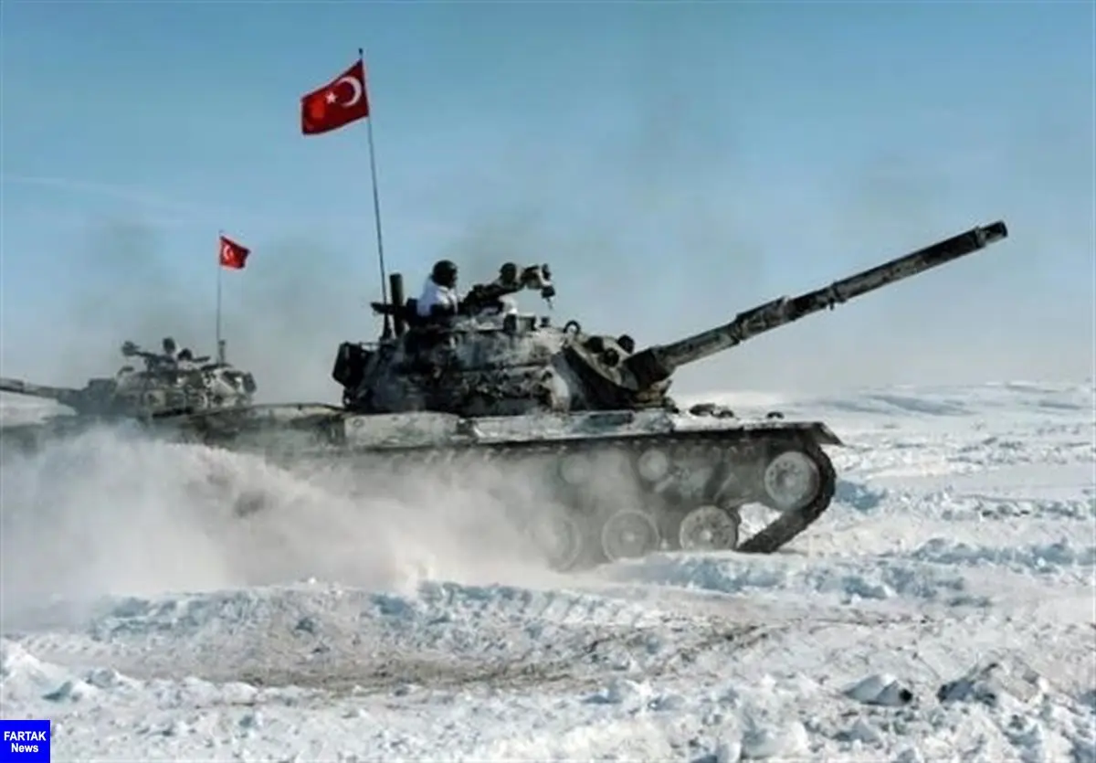  رزمایش زمستانی نیروهای مسلح ترکیه در استان قارص