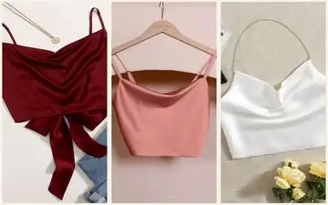 مدل‌های خاص کراپ تاپ ساتن برای شیک‌پوشان
