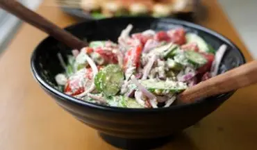 طرز تهیه یک سالاد مقوی و متفاوت | سالاد گرجی