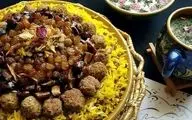 طرز تهیه عدس پلو درباری؛ غذای مجلسی با گوشت و کشمش