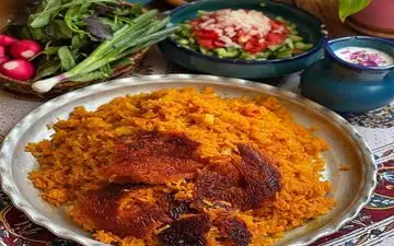 استامبولی پلو ساده و مجلسی با پلو و مرغ /این ردش فوق العاده است امتحان کن