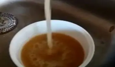 آب شرب شکلاتی در آبادان+ فیلم
