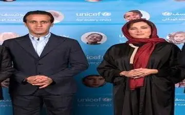 عکس خاص خانم بازیگر در کنار علی کریمی در یک مراسم