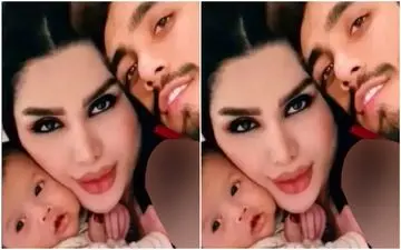 دنیا جهانبخت از پدرناتنی آرتام رونمایی کرد + عکس