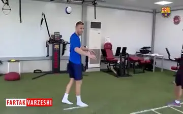 
بازگشت آرتور ملو به تمرینات بارسلونا 