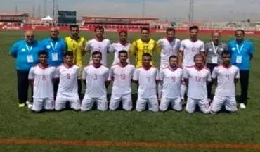  تیم ملی فوتبال هفت‌نفره ایران در جایگاه پنجم قرار گرفت