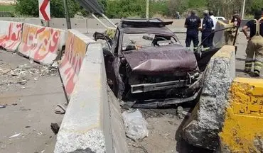 2 کشته در برخورد یک خودرو در جاده خاوران تهران با نیوجرسی