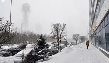 در قزاقستان همه چیز در حال یخ زدن است + فیلم