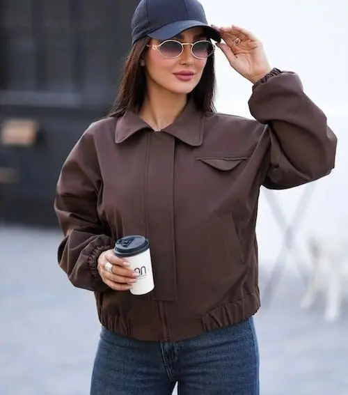 استایل پاییزی با بامبر جکت