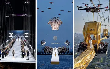 آسمان صحنه‌ی جدید مد شد؛ فشن‌شوهای برندهای لوکس بر فراز پاریس