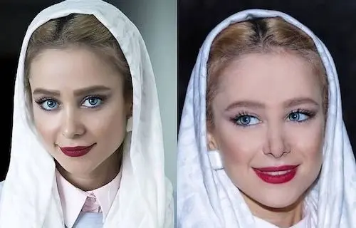 میکاپ به سبک الناز حبیبی