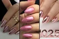 ۱۴ مدل ناخن صورتی متالیک؛ درخششی جسورانه برای انگشتان شما!