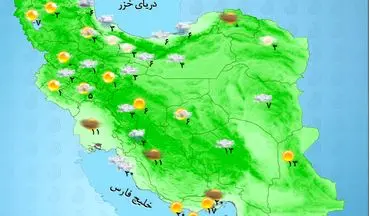 کدام استان‌های کشور چهارشنبه برفی می‌شود؟ +جدول 