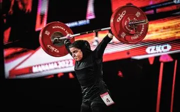 وزنه‌برداری قهرمانی آسیا| پوپک بسامی در رده هشتم ایستاد