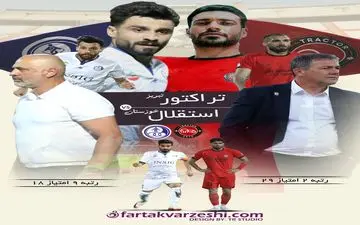 تراکتور به دنبال فرار از سایه سپاهان؛ استقلال خوزستان سد راه سرخ‌ها