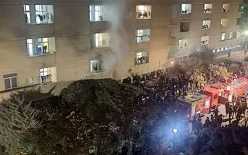 مهار آتش سوزی در خوابگاه اصفهان 

