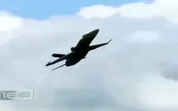 فیلم/ اجکت لحظه آخری خلبان از CF18 هورنت