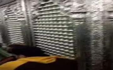 وداع با پیکر شهید مدافع حرم"حمیدرضا ضیایی" در جوار ضریح حضرت زینب(س) + فیلم