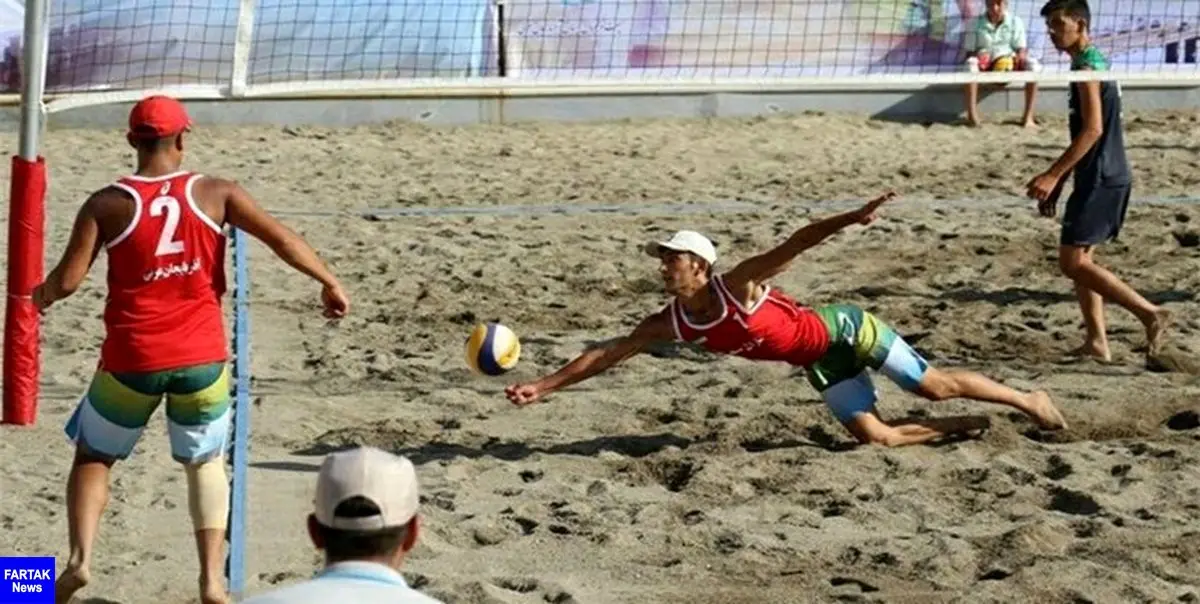 پیروزی والیبال ساحلی ایران برابر انگلستان در تور لاهه