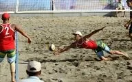 پیروزی والیبال ساحلی ایران برابر انگلستان در تور لاهه