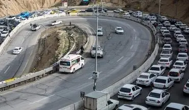 ترافیک سنگین در برخی مقاطع محور تهران-فشم و جاده کندوان